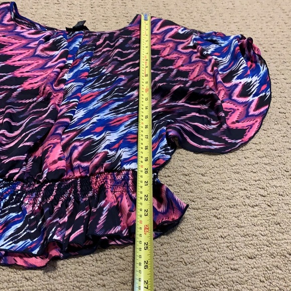 Tattoo Me Shirt Top Plus 2X Batwing Flutter Sleeve - Picture 10 of 11